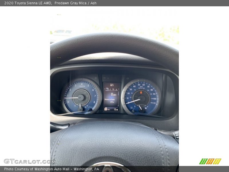 Predawn Gray Mica / Ash 2020 Toyota Sienna LE AWD