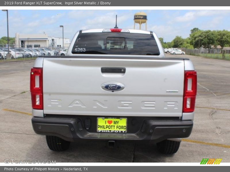 Ingot Silver Metallic / Ebony 2019 Ford Ranger XLT SuperCrew