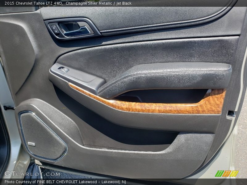 Champagne Silver Metallic / Jet Black 2015 Chevrolet Tahoe LTZ 4WD