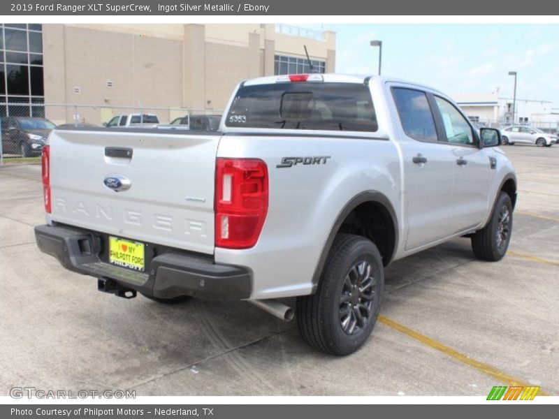Ingot Silver Metallic / Ebony 2019 Ford Ranger XLT SuperCrew