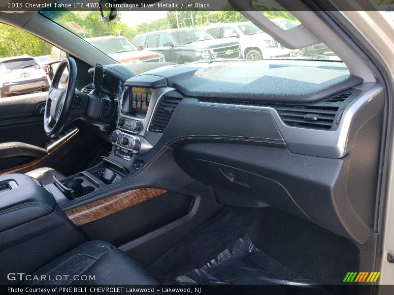 Champagne Silver Metallic / Jet Black 2015 Chevrolet Tahoe LTZ 4WD