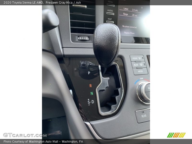 Predawn Gray Mica / Ash 2020 Toyota Sienna LE AWD