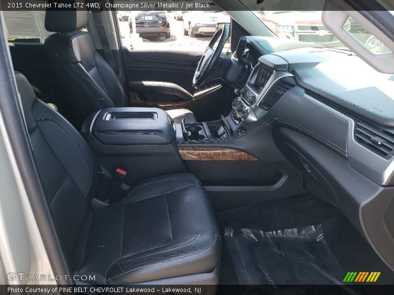 Champagne Silver Metallic / Jet Black 2015 Chevrolet Tahoe LTZ 4WD