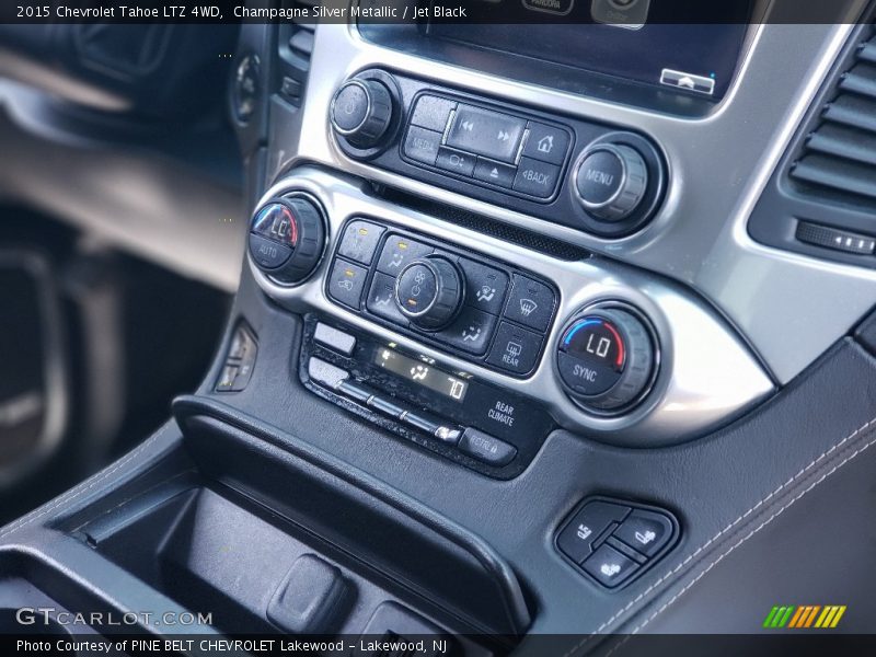 Champagne Silver Metallic / Jet Black 2015 Chevrolet Tahoe LTZ 4WD