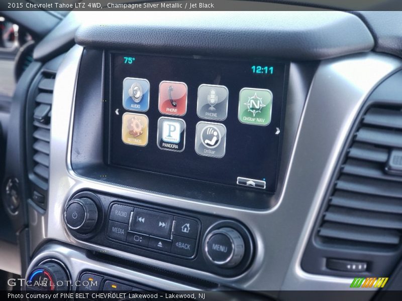 Champagne Silver Metallic / Jet Black 2015 Chevrolet Tahoe LTZ 4WD