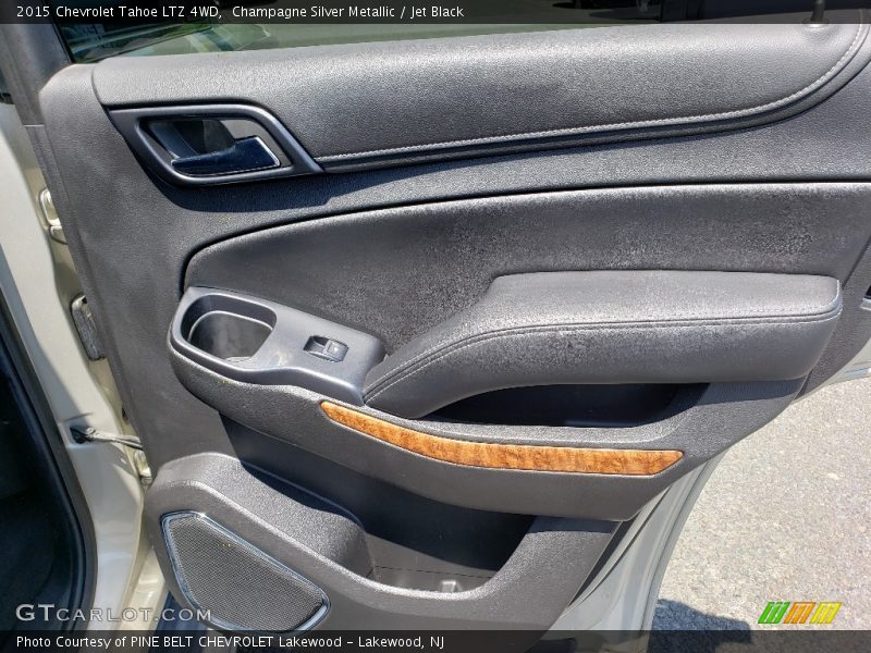 Champagne Silver Metallic / Jet Black 2015 Chevrolet Tahoe LTZ 4WD