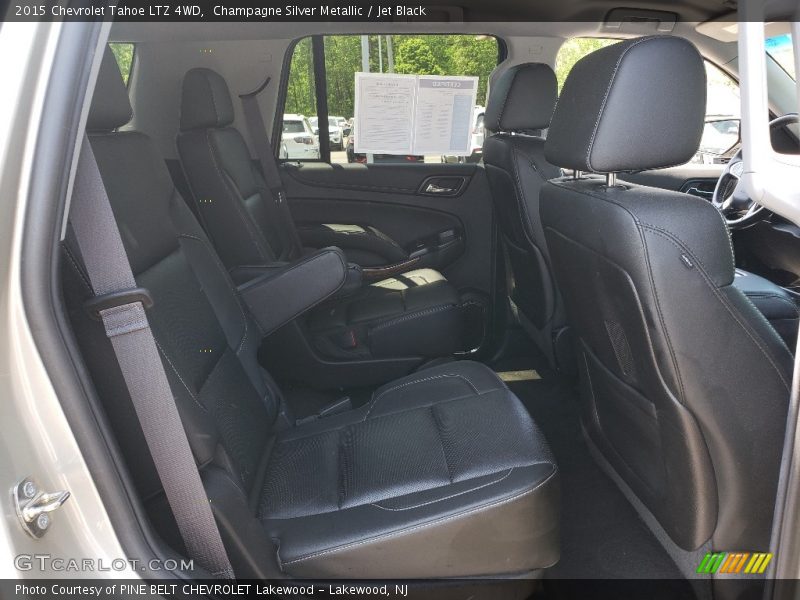 Champagne Silver Metallic / Jet Black 2015 Chevrolet Tahoe LTZ 4WD