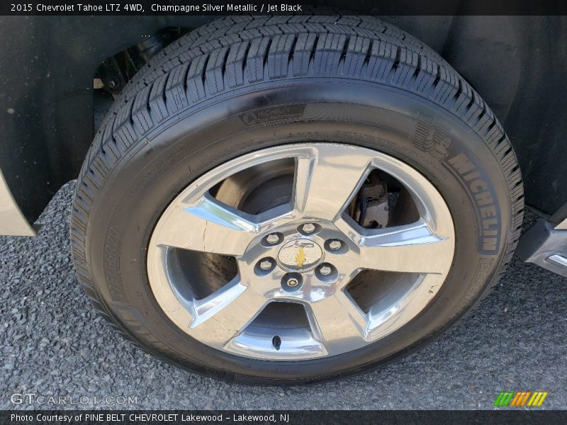 Champagne Silver Metallic / Jet Black 2015 Chevrolet Tahoe LTZ 4WD