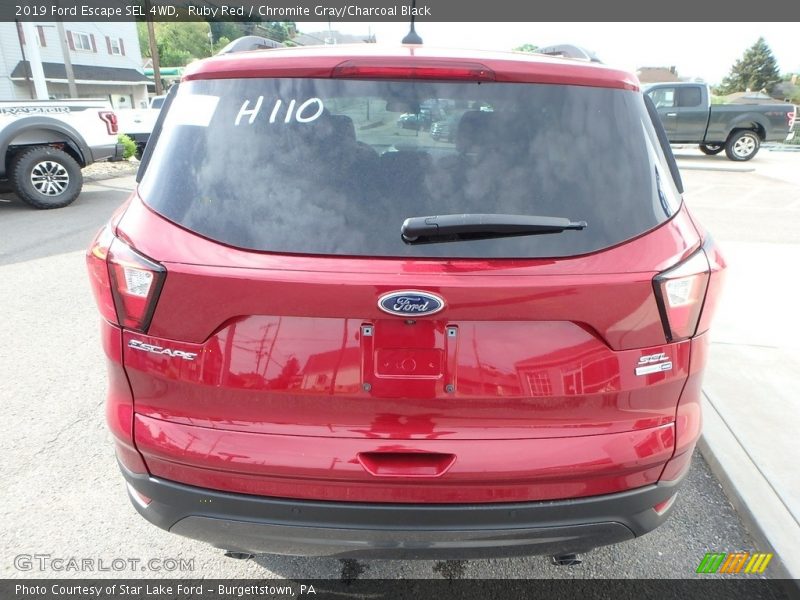 Ruby Red / Chromite Gray/Charcoal Black 2019 Ford Escape SEL 4WD