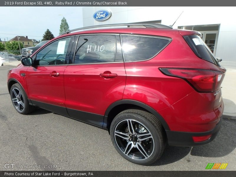 Ruby Red / Chromite Gray/Charcoal Black 2019 Ford Escape SEL 4WD