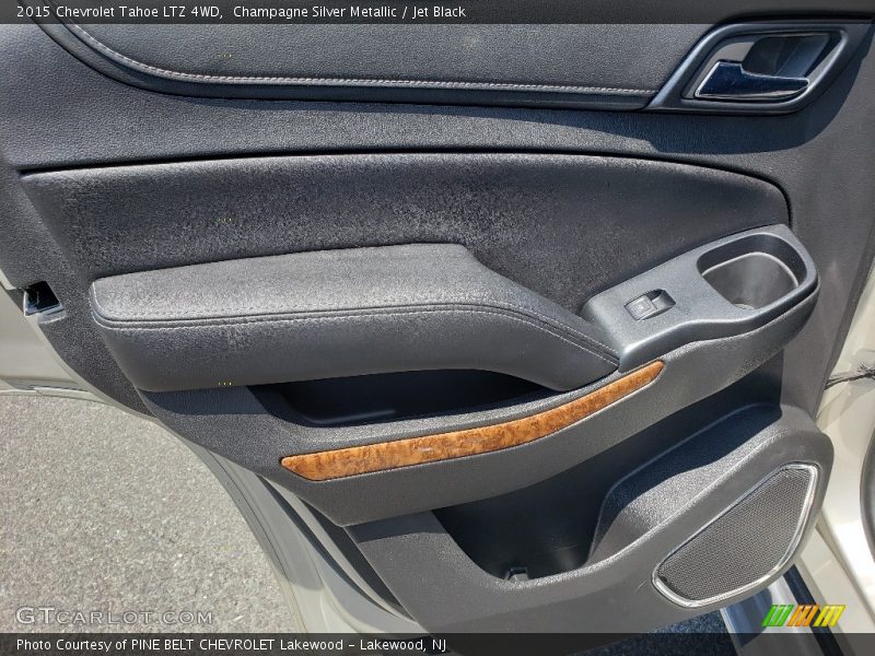 Champagne Silver Metallic / Jet Black 2015 Chevrolet Tahoe LTZ 4WD