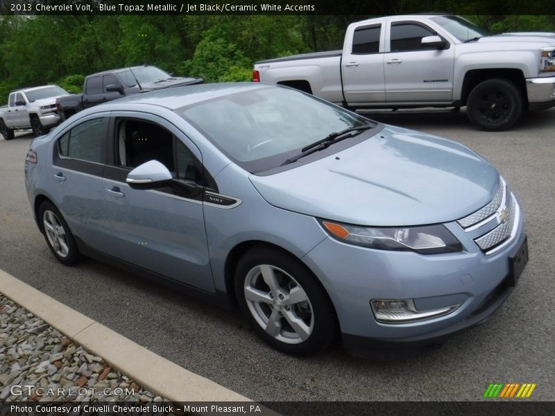 Blue Topaz Metallic / Jet Black/Ceramic White Accents 2013 Chevrolet Volt