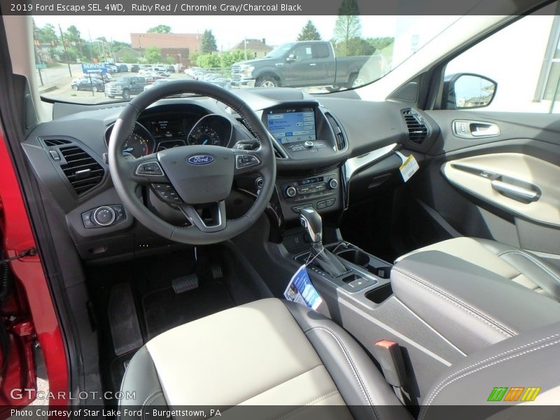 Ruby Red / Chromite Gray/Charcoal Black 2019 Ford Escape SEL 4WD