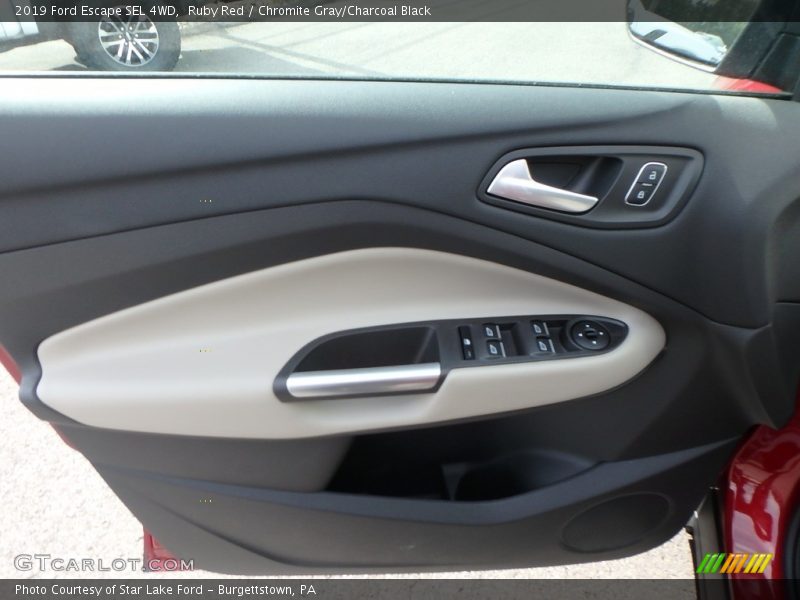 Ruby Red / Chromite Gray/Charcoal Black 2019 Ford Escape SEL 4WD