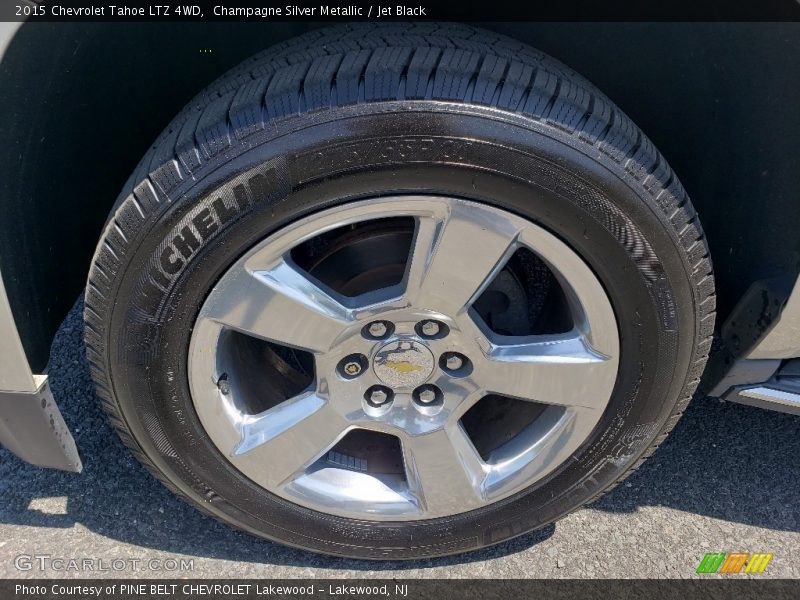 Champagne Silver Metallic / Jet Black 2015 Chevrolet Tahoe LTZ 4WD