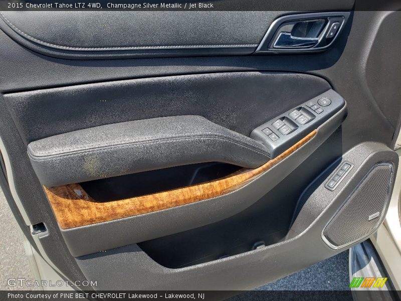 Champagne Silver Metallic / Jet Black 2015 Chevrolet Tahoe LTZ 4WD