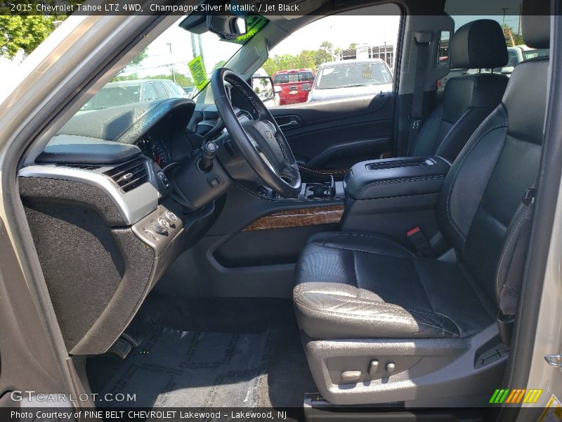 Champagne Silver Metallic / Jet Black 2015 Chevrolet Tahoe LTZ 4WD