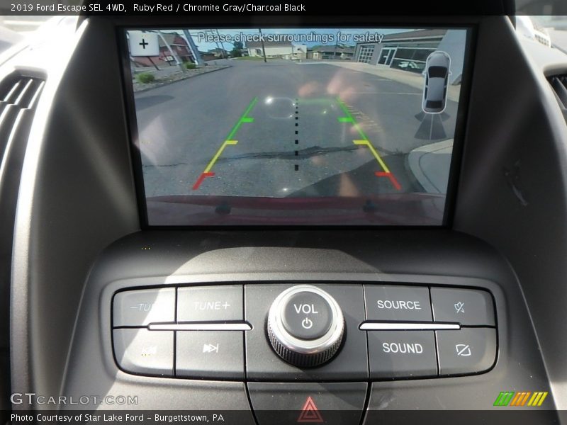 Ruby Red / Chromite Gray/Charcoal Black 2019 Ford Escape SEL 4WD