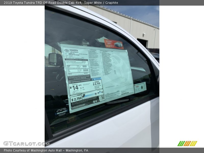 Super White / Graphite 2019 Toyota Tundra TRD Off Road Double Cab 4x4
