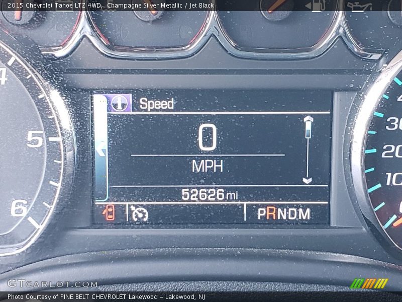 Champagne Silver Metallic / Jet Black 2015 Chevrolet Tahoe LTZ 4WD