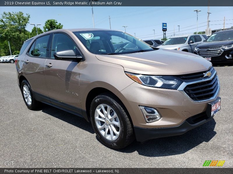 Sandy Ridge Metallic / Medium Ash Gray 2019 Chevrolet Equinox LS