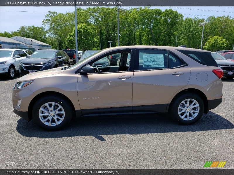 Sandy Ridge Metallic / Medium Ash Gray 2019 Chevrolet Equinox LS