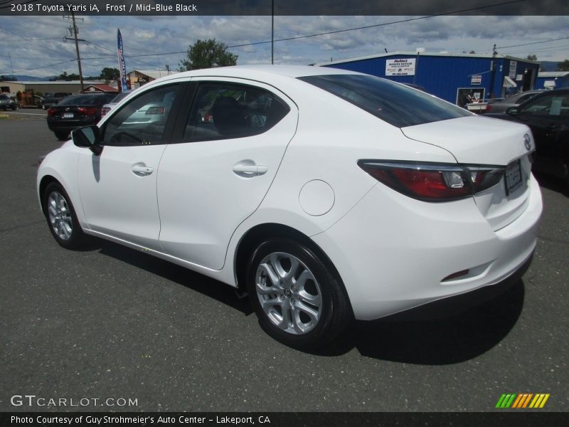 Frost / Mid-Blue Black 2018 Toyota Yaris iA