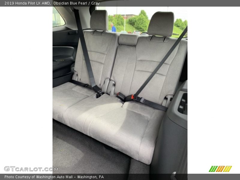 Obsidian Blue Pearl / Gray 2019 Honda Pilot LX AWD