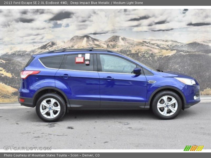 Deep Impact Blue Metallic / Medium Light Stone 2013 Ford Escape SE 2.0L EcoBoost 4WD