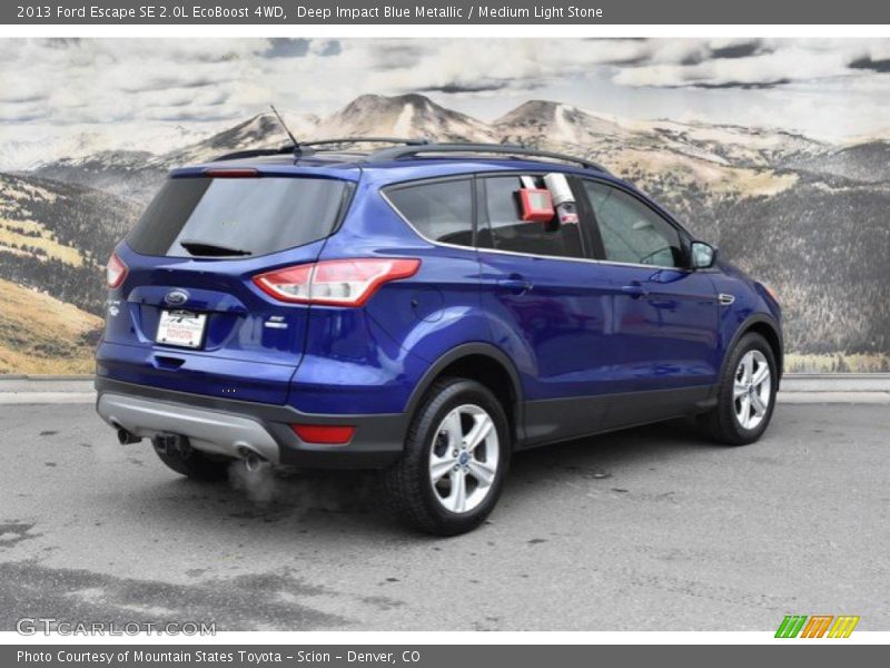 Deep Impact Blue Metallic / Medium Light Stone 2013 Ford Escape SE 2.0L EcoBoost 4WD