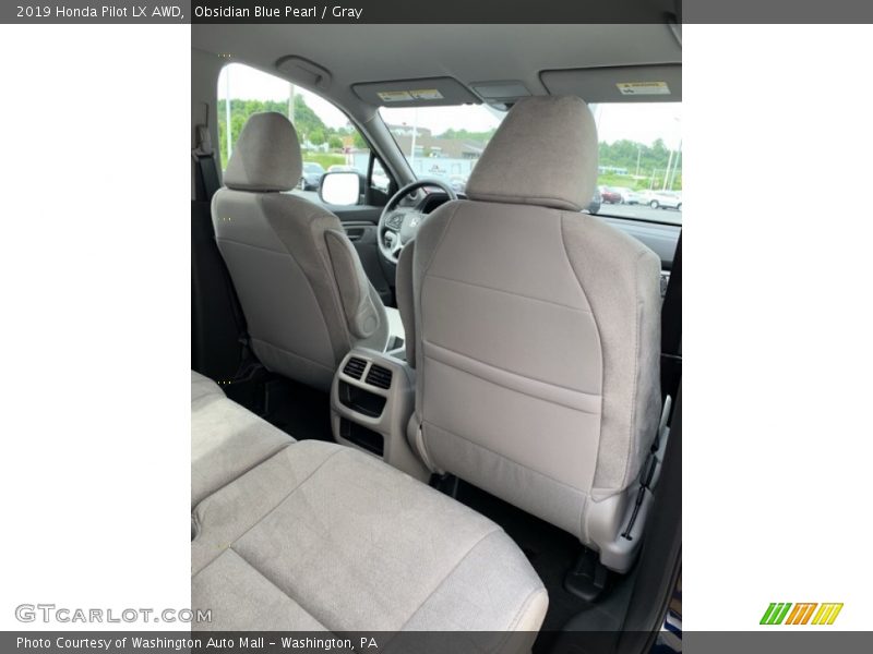 Obsidian Blue Pearl / Gray 2019 Honda Pilot LX AWD