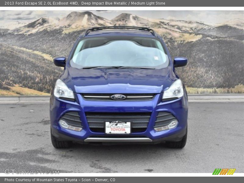 Deep Impact Blue Metallic / Medium Light Stone 2013 Ford Escape SE 2.0L EcoBoost 4WD