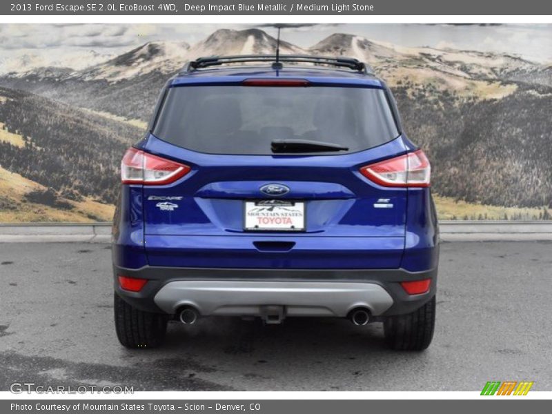 Deep Impact Blue Metallic / Medium Light Stone 2013 Ford Escape SE 2.0L EcoBoost 4WD