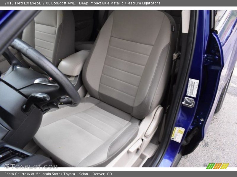 Deep Impact Blue Metallic / Medium Light Stone 2013 Ford Escape SE 2.0L EcoBoost 4WD