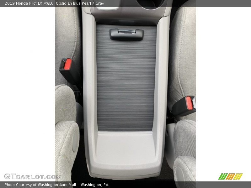 Obsidian Blue Pearl / Gray 2019 Honda Pilot LX AWD