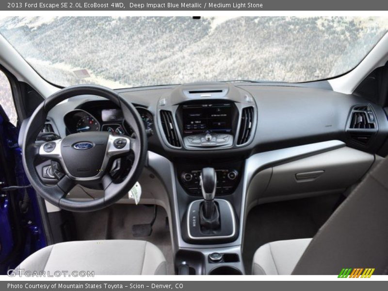 Deep Impact Blue Metallic / Medium Light Stone 2013 Ford Escape SE 2.0L EcoBoost 4WD