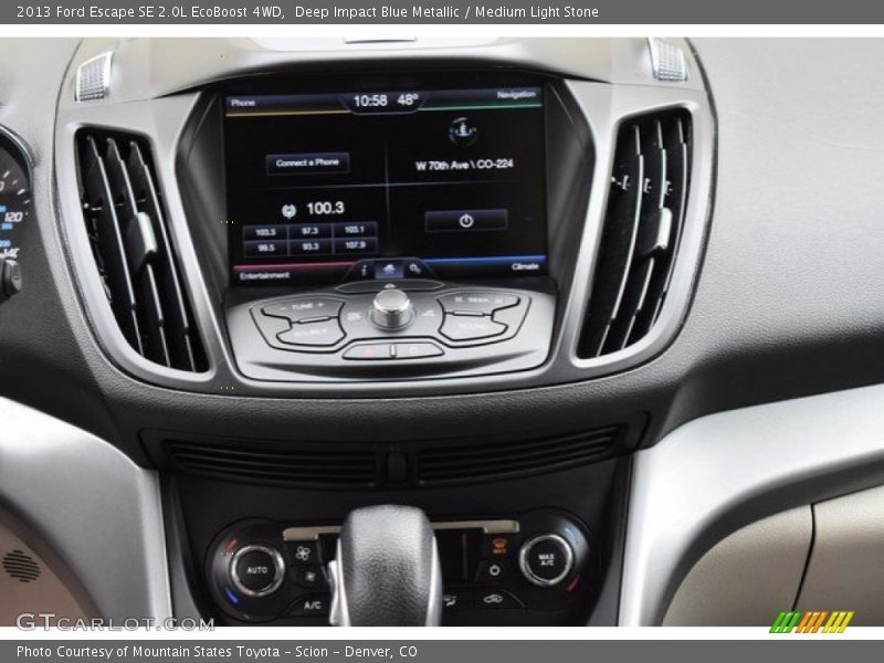 Deep Impact Blue Metallic / Medium Light Stone 2013 Ford Escape SE 2.0L EcoBoost 4WD