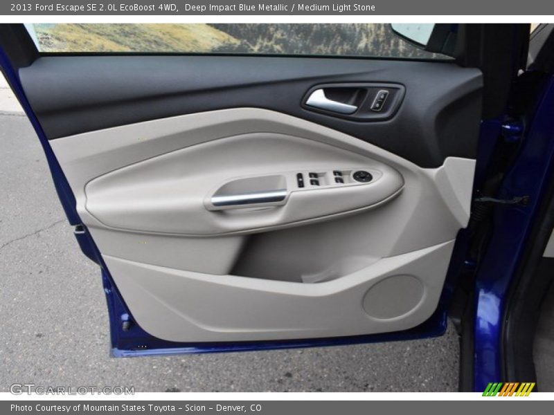 Deep Impact Blue Metallic / Medium Light Stone 2013 Ford Escape SE 2.0L EcoBoost 4WD
