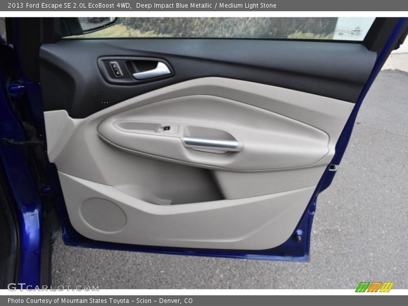 Deep Impact Blue Metallic / Medium Light Stone 2013 Ford Escape SE 2.0L EcoBoost 4WD