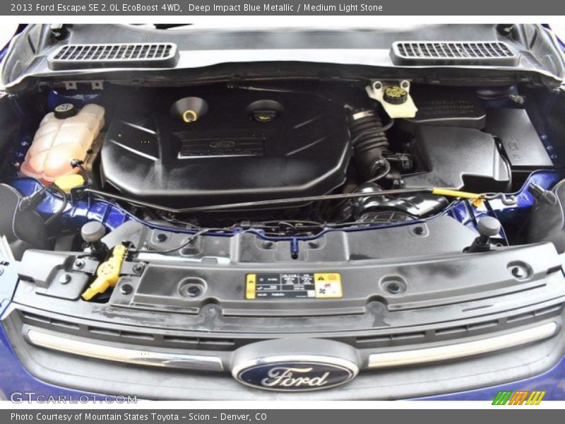 Deep Impact Blue Metallic / Medium Light Stone 2013 Ford Escape SE 2.0L EcoBoost 4WD