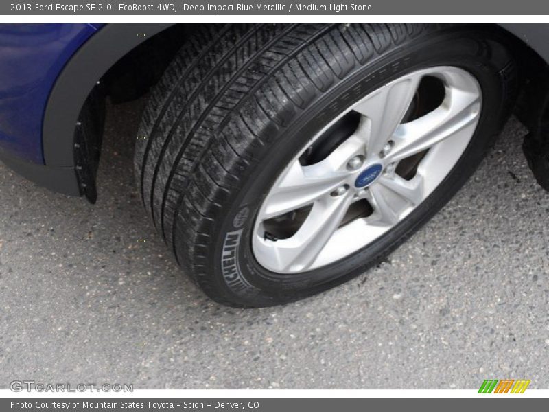Deep Impact Blue Metallic / Medium Light Stone 2013 Ford Escape SE 2.0L EcoBoost 4WD
