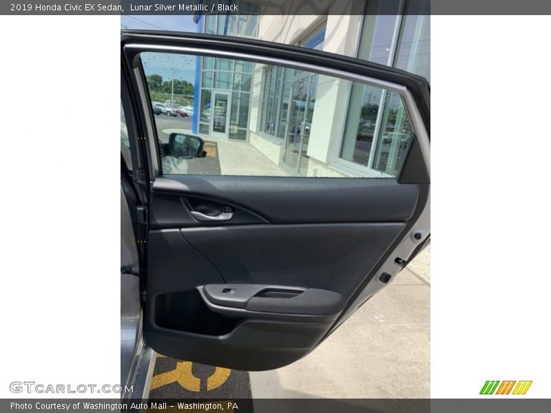 Lunar Silver Metallic / Black 2019 Honda Civic EX Sedan