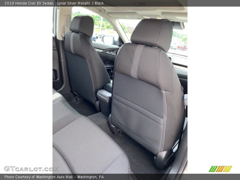 Lunar Silver Metallic / Black 2019 Honda Civic EX Sedan