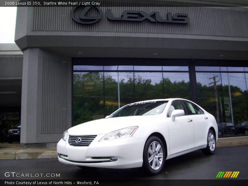 Starfire White Pearl / Light Gray 2008 Lexus ES 350