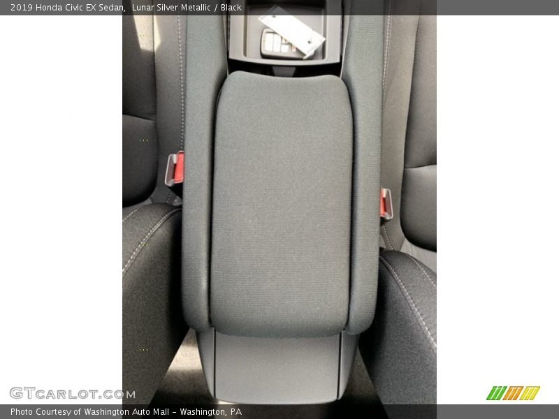 Lunar Silver Metallic / Black 2019 Honda Civic EX Sedan
