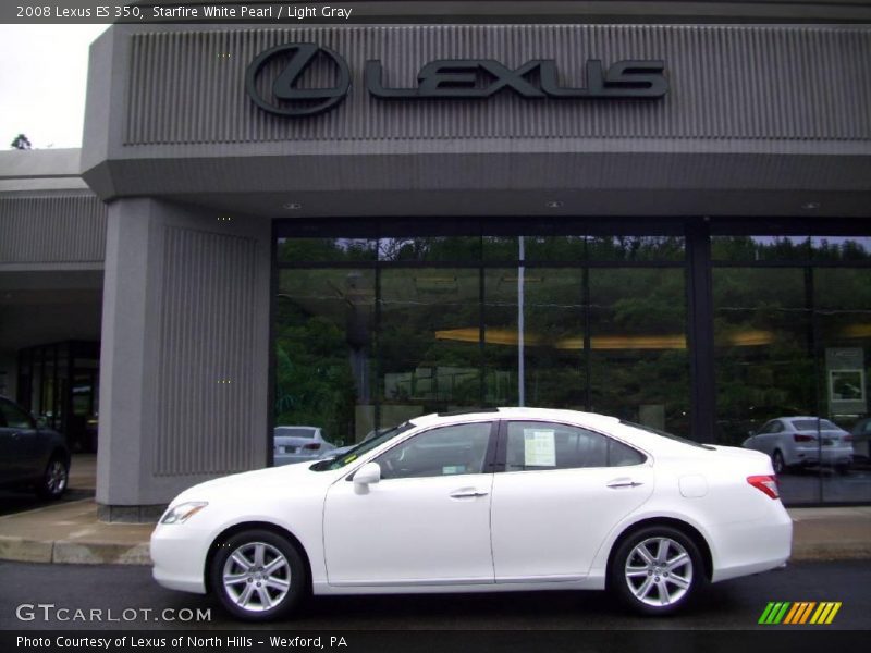 Starfire White Pearl / Light Gray 2008 Lexus ES 350