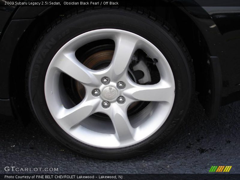 Obsidian Black Pearl / Off Black 2009 Subaru Legacy 2.5i Sedan
