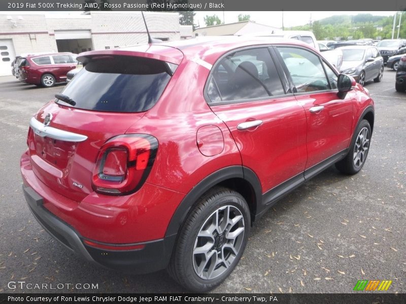 Rosso Passione (Red Hypnotique) / Black 2019 Fiat 500X Trekking AWD