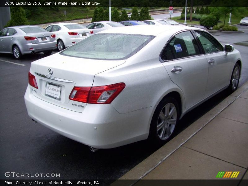 Starfire White Pearl / Light Gray 2008 Lexus ES 350