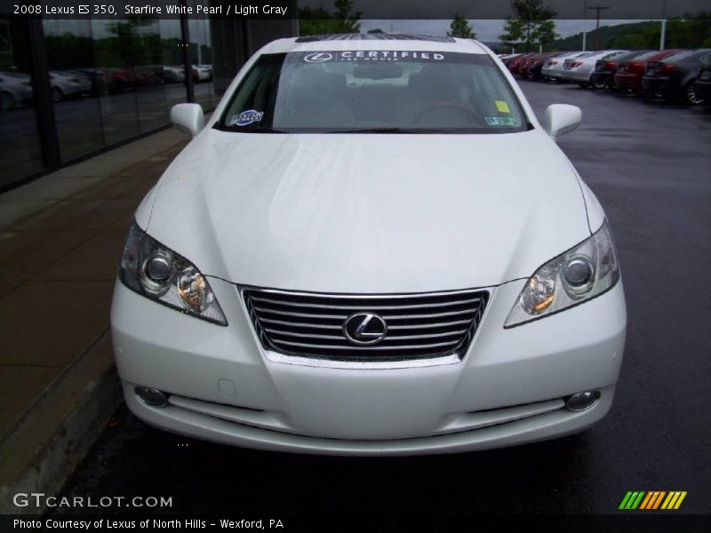 Starfire White Pearl / Light Gray 2008 Lexus ES 350